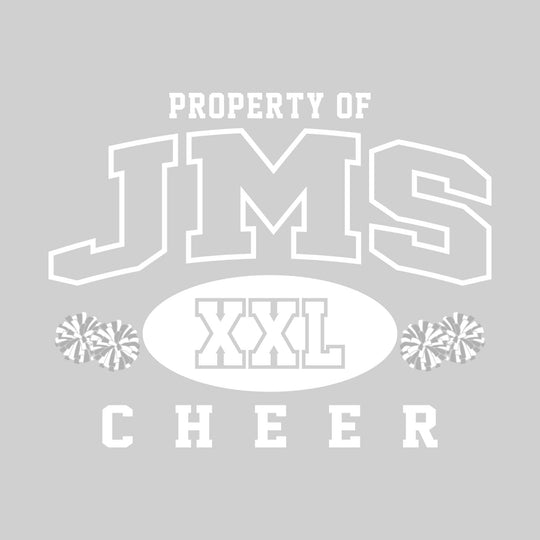 Jefferson Middle School - Cheer - Property of JMS Cheer - XXL with Poms