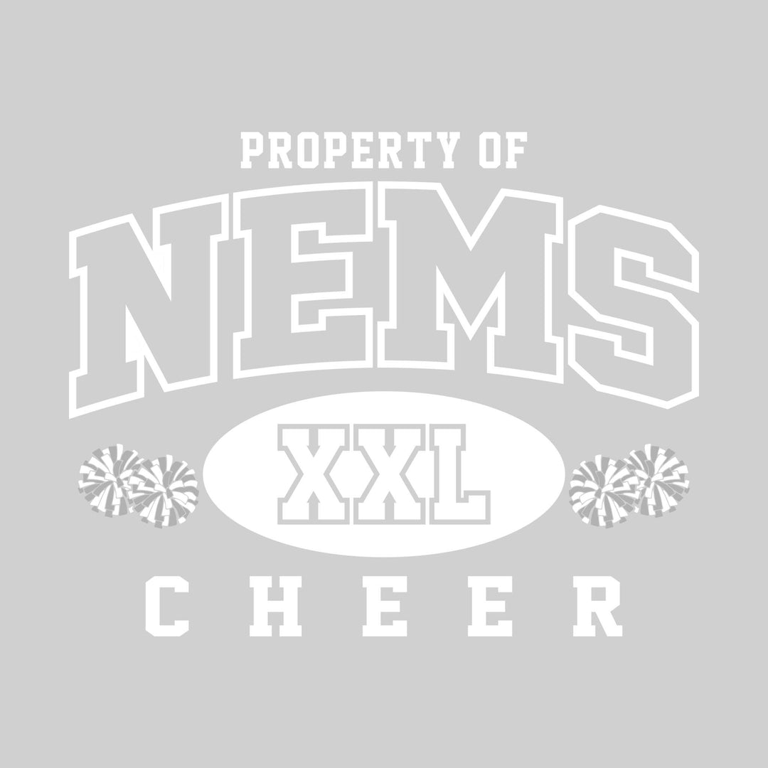 Northeast Middle School - Cheer - Property of NEMS Cheer - XXL with Poms