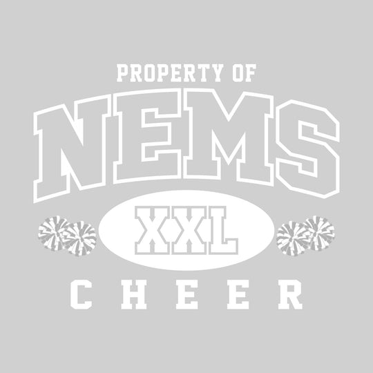 Northeast Middle School - Cheer - Property of NEMS Cheer - XXL with Poms
