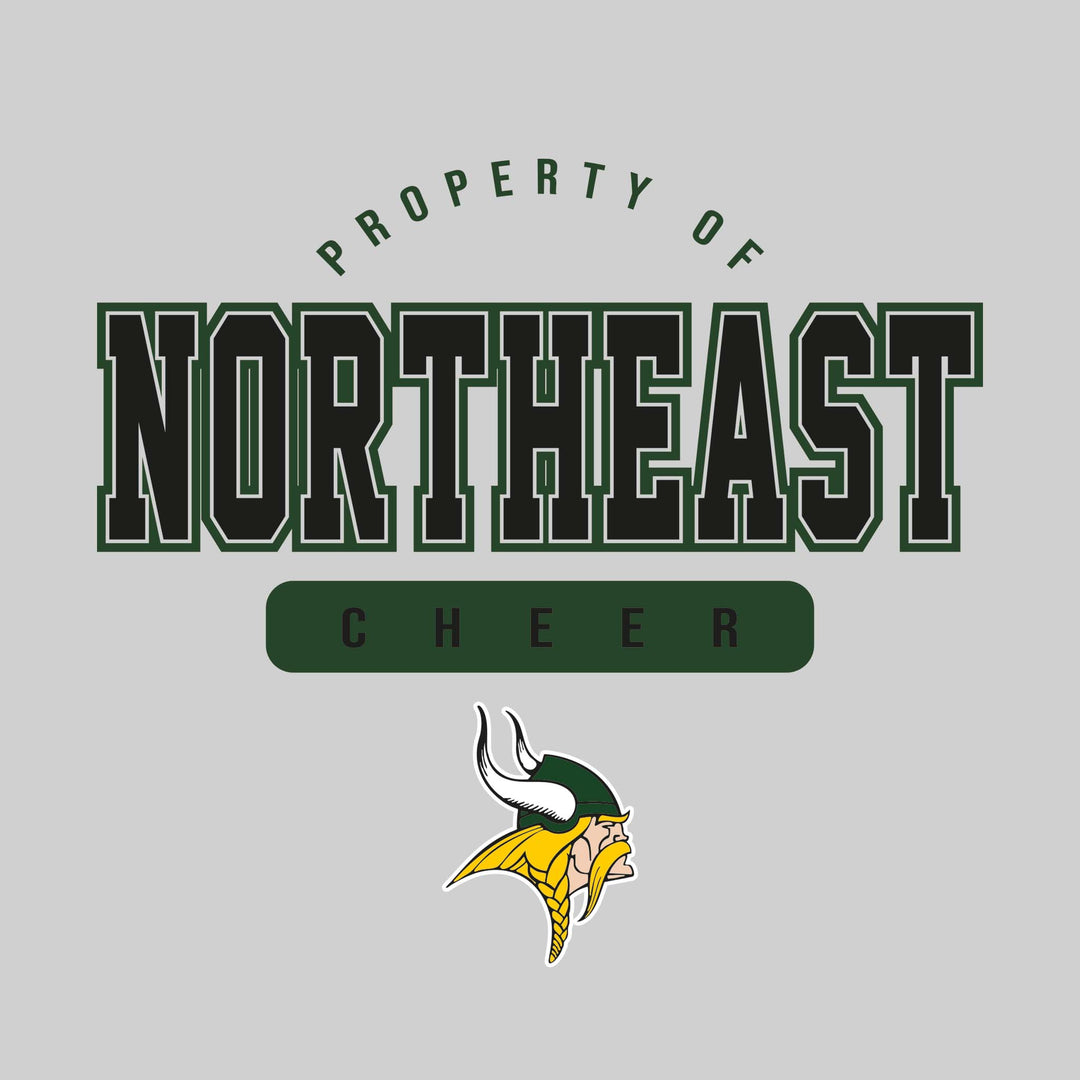 Northeast Middle School - Cheer - Property of Northeast Cheer with Lower Mascot