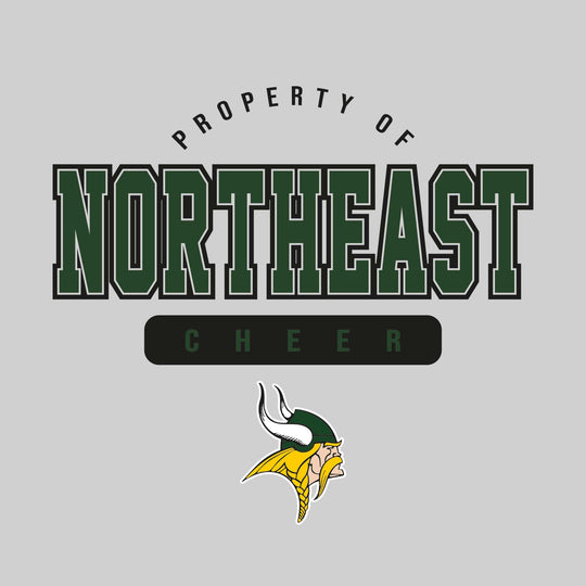 Northeast Middle School - Cheer - Property of Northeast Cheer with Lower Mascot