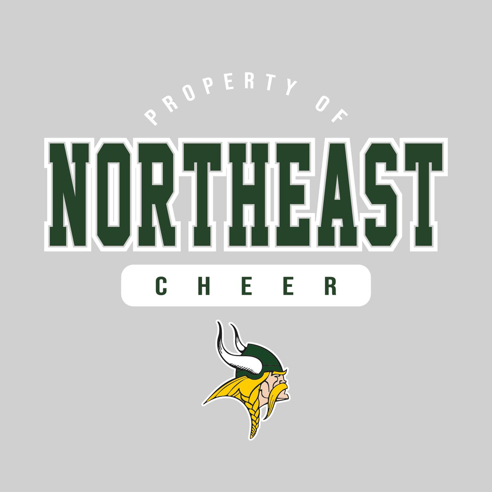 Northeast Middle School - Cheer - Property of Northeast Cheer with Lower Mascot