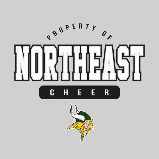 Northeast Middle School - Cheer - Property of Northeast Cheer with Lower Mascot