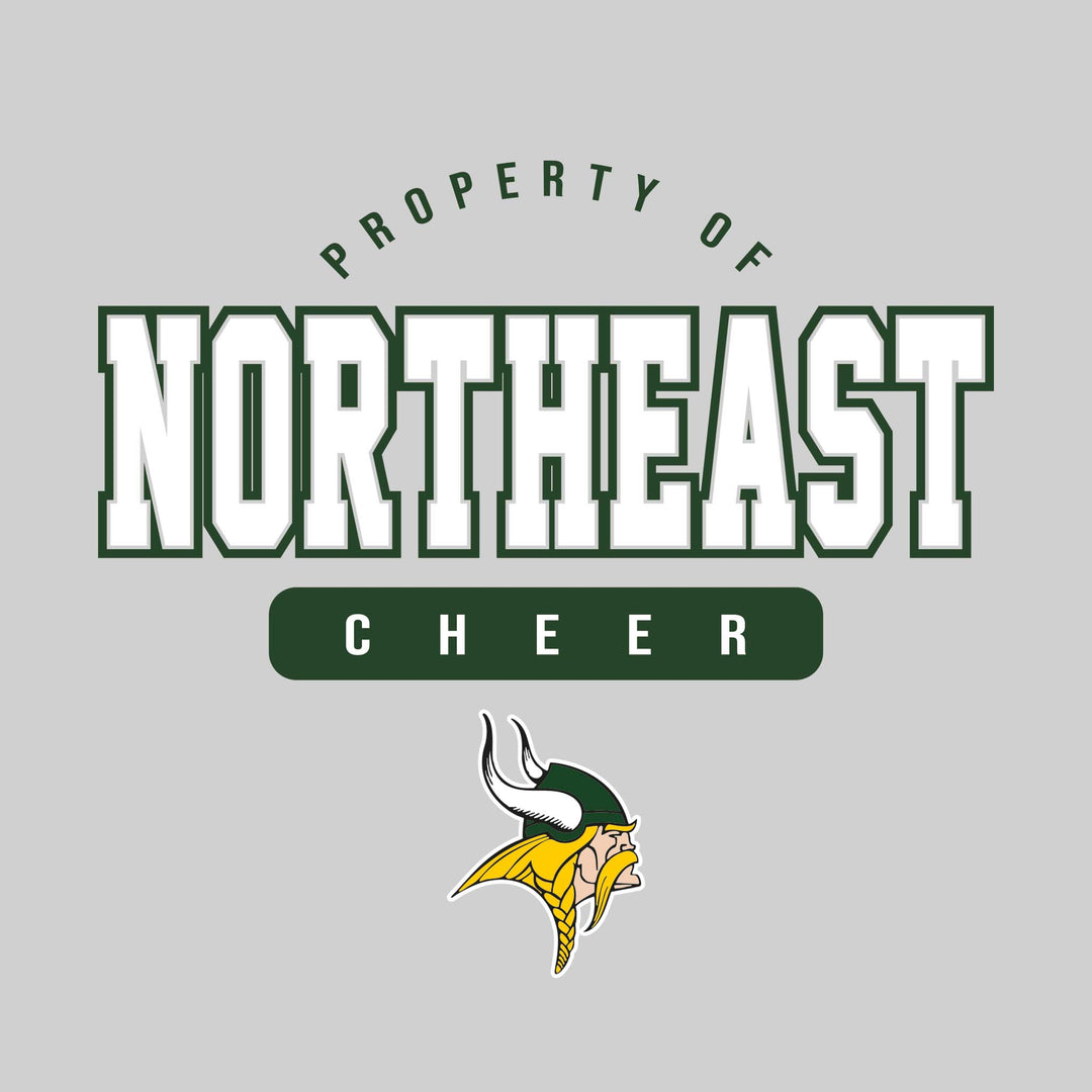 Northeast Middle School - Cheer - Property of Northeast Cheer with Lower Mascot