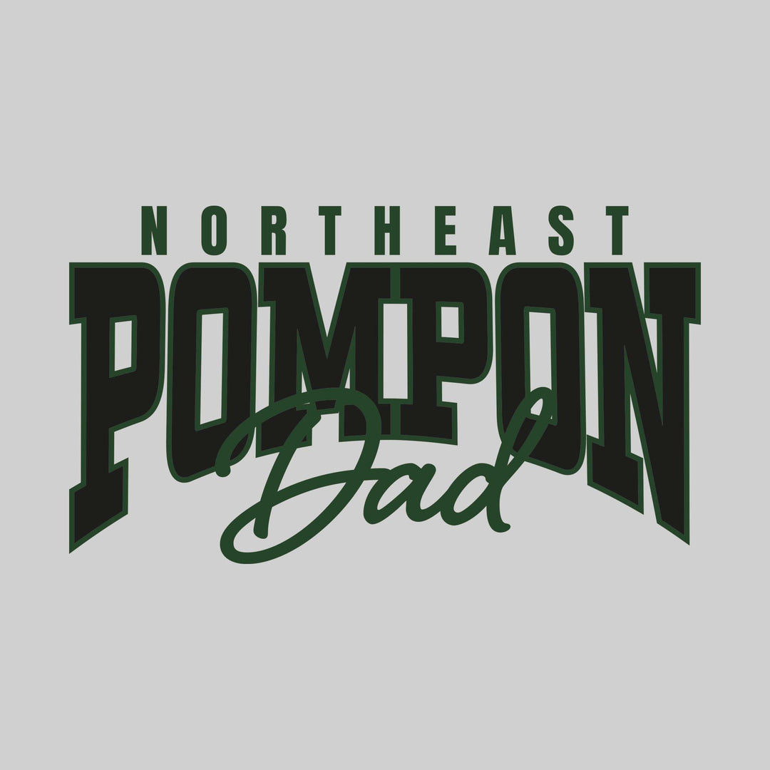 Northeast Middle School - Poms - Northeast Pompon Dad - Arched Text