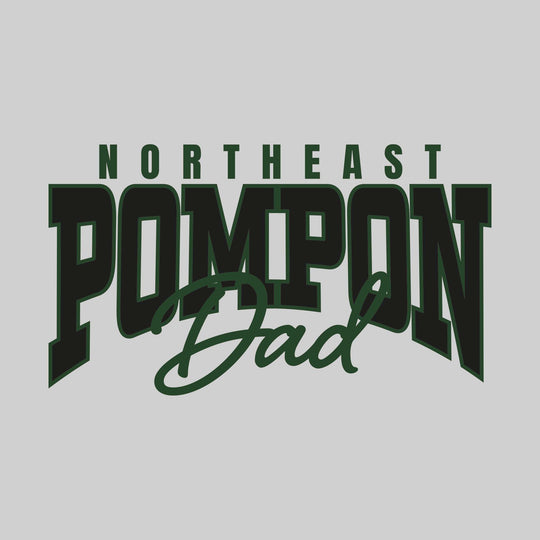 Northeast Middle School - Poms - Northeast Pompon Dad - Arched Text