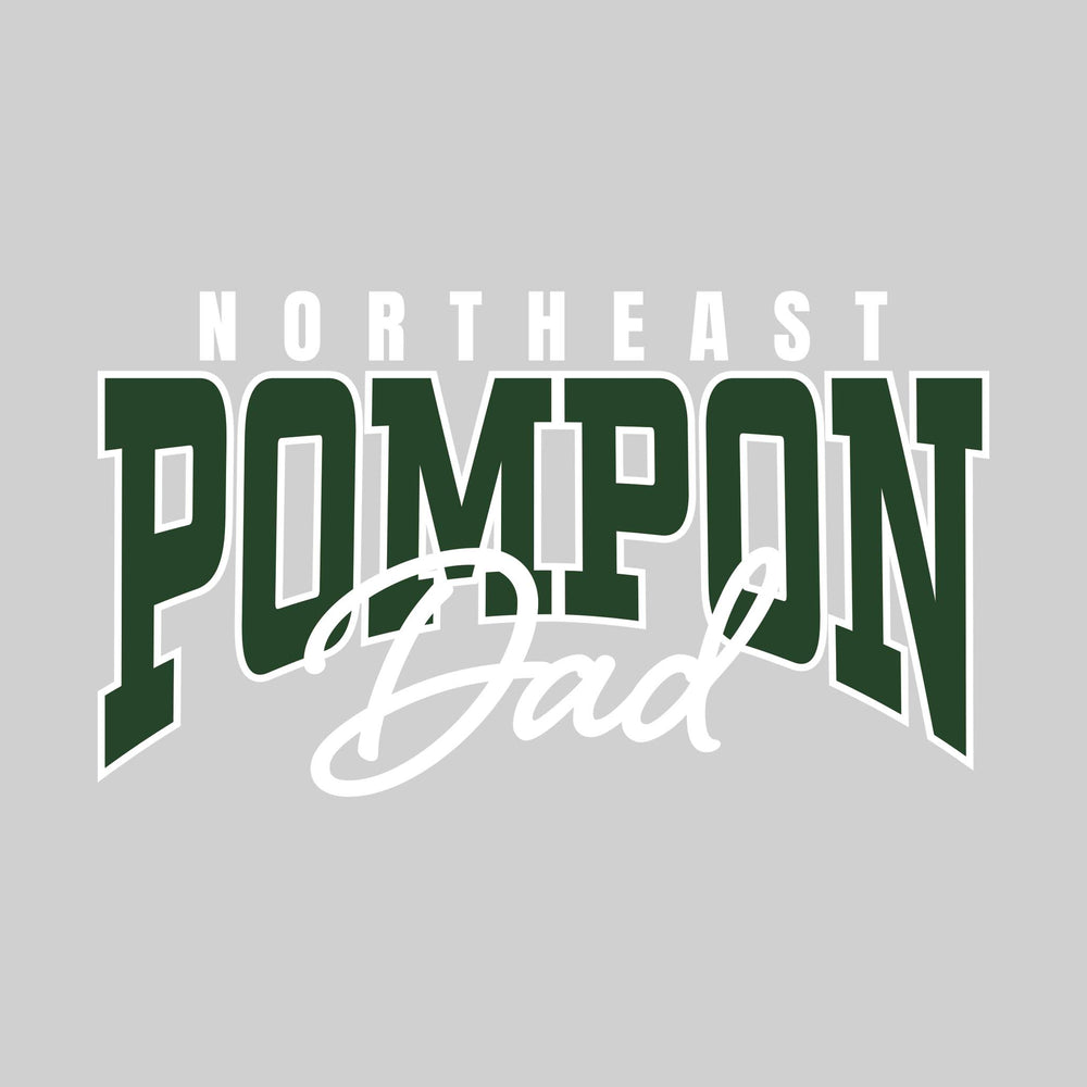 Northeast Middle School - Poms - Northeast Pompon Dad - Arched Text