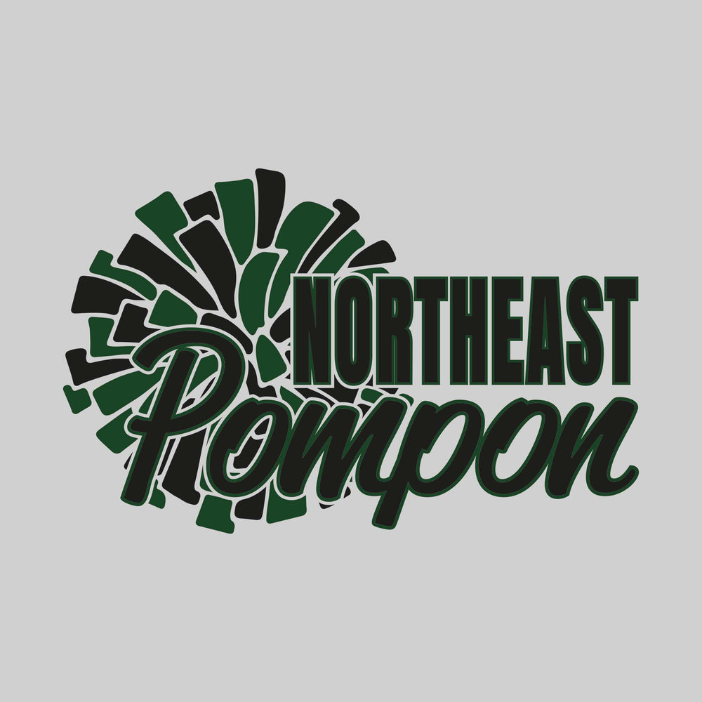 Northeast Middle School - Poms - Northeast Pompon with Big Pom