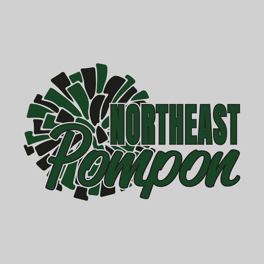 Northeast Middle School - Poms - Northeast Pompon with Big Pom