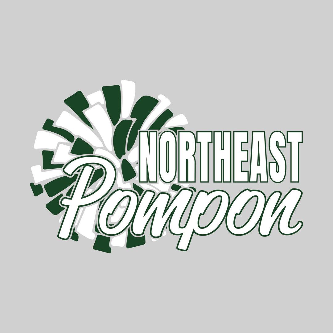 Northeast Middle School - Poms - Northeast Pompon with Big Pom