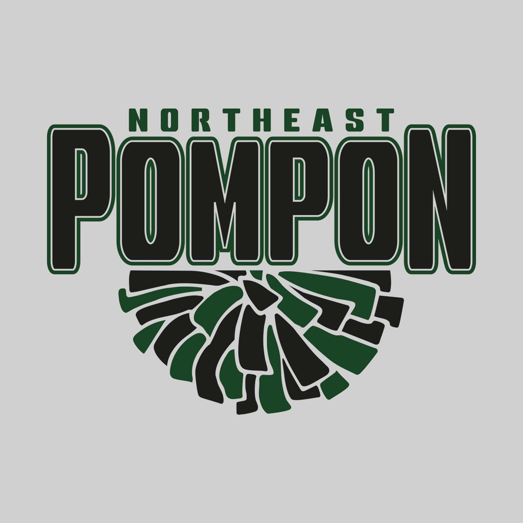 Northeast Middle School - Poms - Northeast Pompon with Half Pom