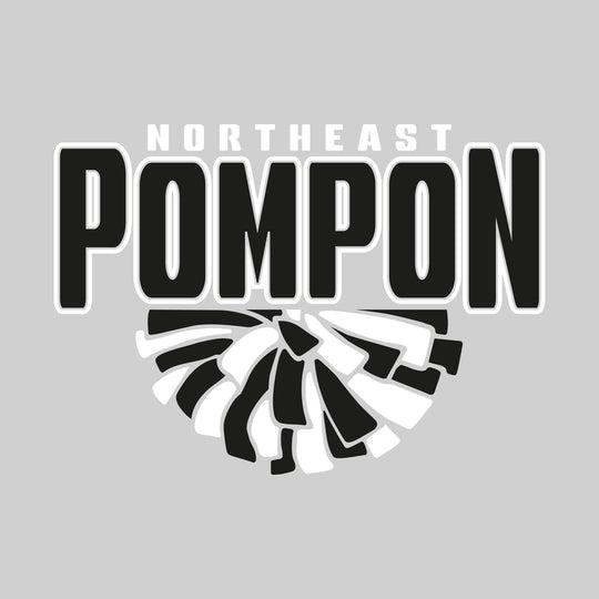 Northeast Middle School - Poms - Northeast Pompon with Half Pom