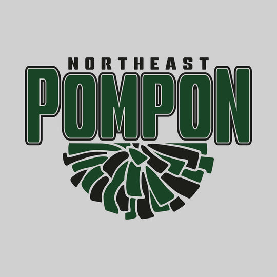 Northeast Middle School - Poms - Northeast Pompon with Half Pom