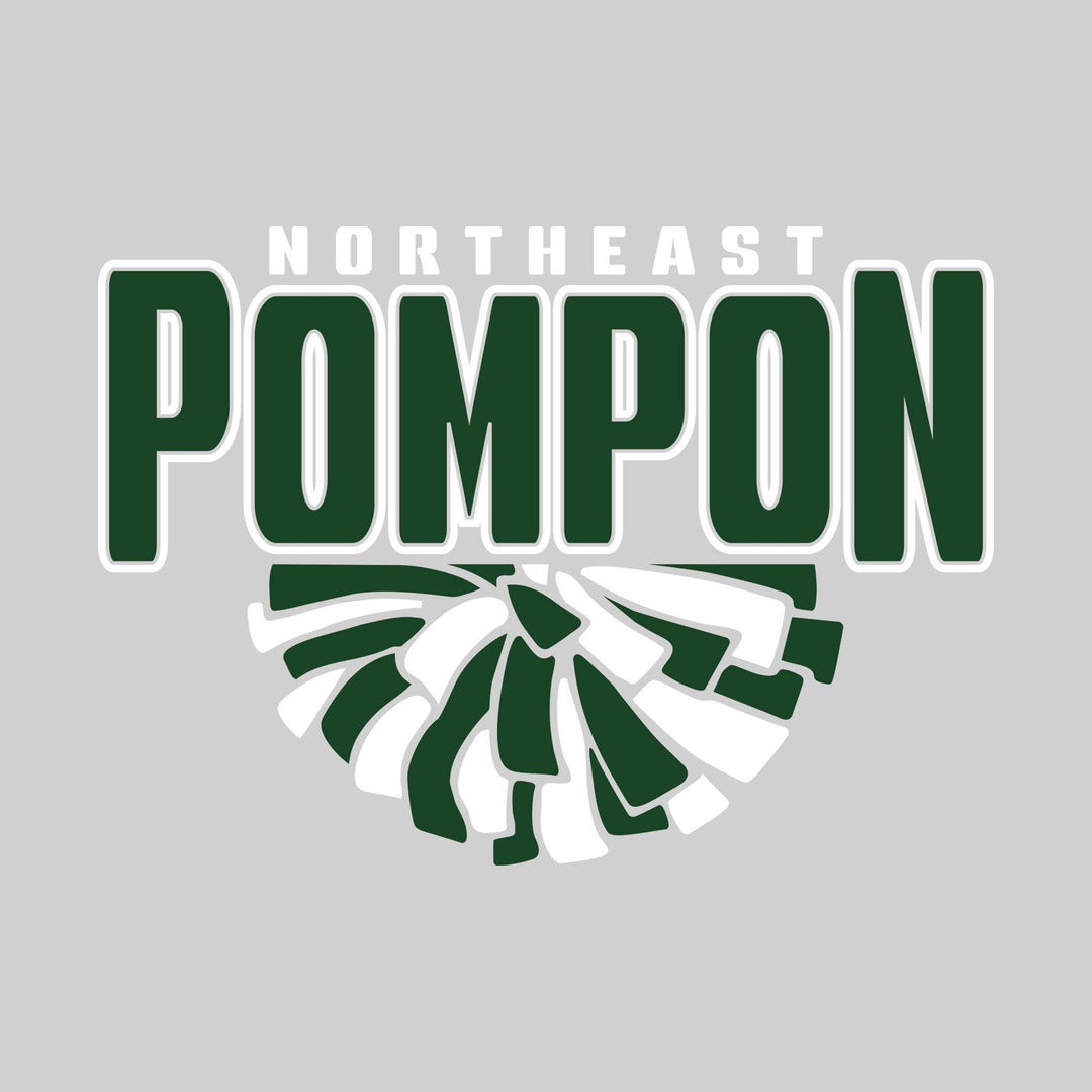 Northeast Middle School - Poms - Northeast Pompon with Half Pom