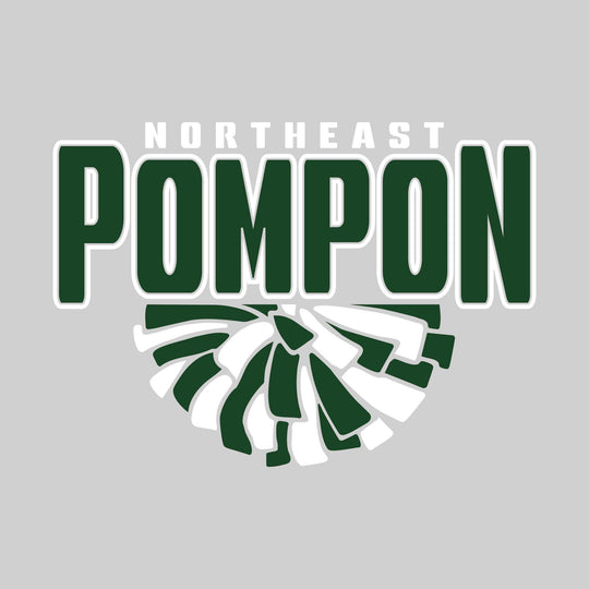 Northeast Middle School - Poms - Northeast Pompon with Half Pom