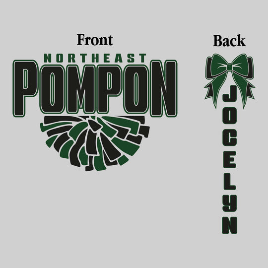 Northeast Middle School - Poms - Northeast Pompon with Half Pom