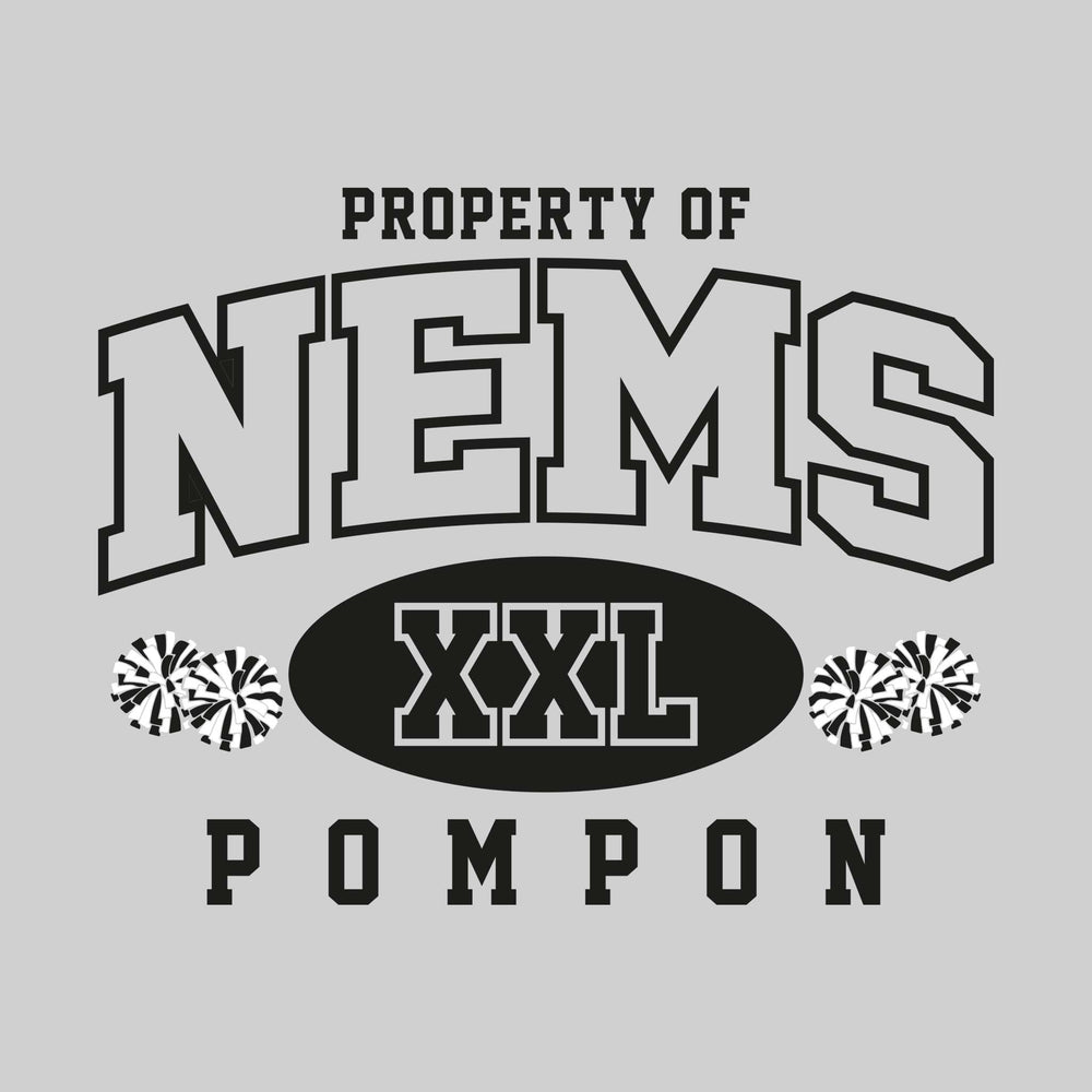 Northeast Middle School - Poms - Property of NEMS Pompon - XXL with Poms