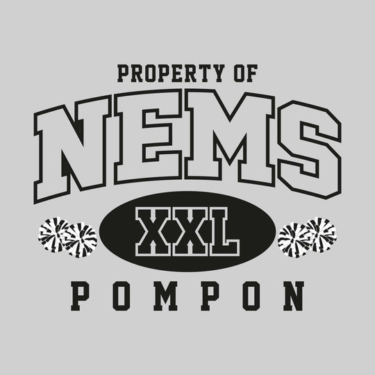 Northeast Middle School - Poms - Property of NEMS Pompon - XXL with Poms