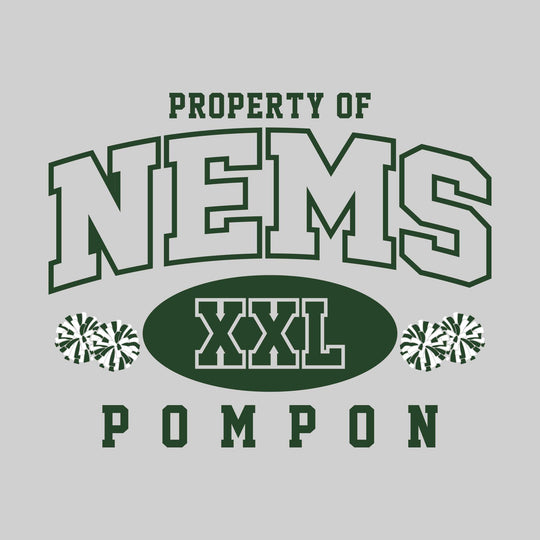 Northeast Middle School - Poms - Property of NEMS Pompon - XXL with Poms