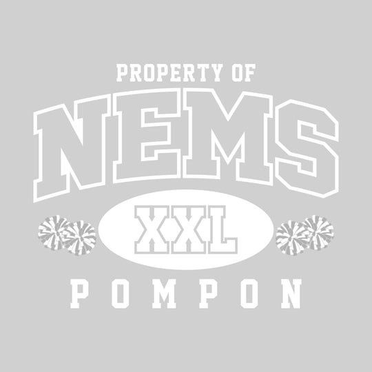 Northeast Middle School - Poms - Property of NEMS Pompon - XXL with Poms