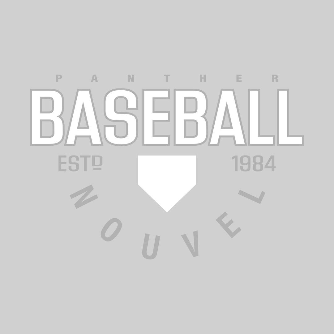 Nouvel Panthers - Baseball - Baseball with Established Year and Arched School Name