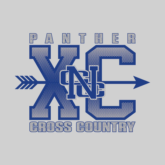Nouvel Panthers - Cross Country - XC with Arrow and Mascot
