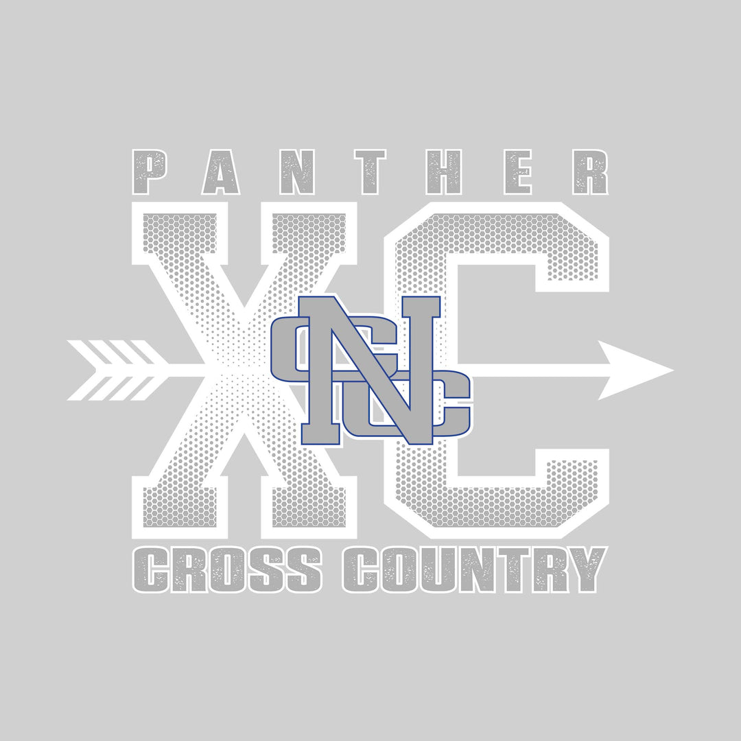 Nouvel Panthers - Cross Country - XC with Arrow and Mascot