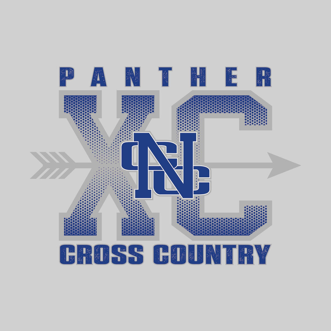 Nouvel Panthers - Cross Country - XC with Arrow and Mascot