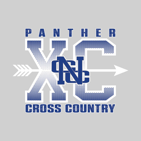Nouvel Panthers - Cross Country - XC with Arrow and Mascot