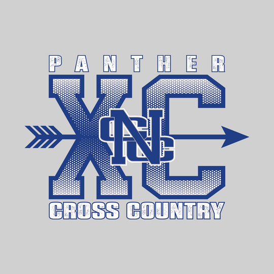 Nouvel Panthers - Cross Country - XC with Arrow and Mascot