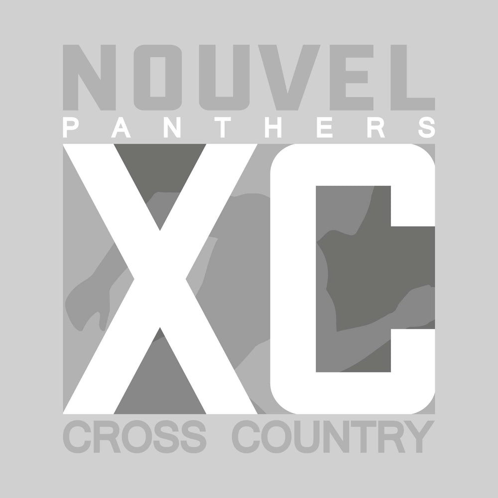 Nouvel Panthers - Cross Country - XC with Runner Silhouette