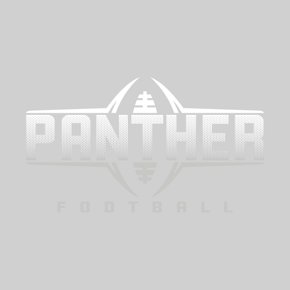 Nouvel Panthers - Football - Football Shape Bracketing Mascot Name with Hex Pattern