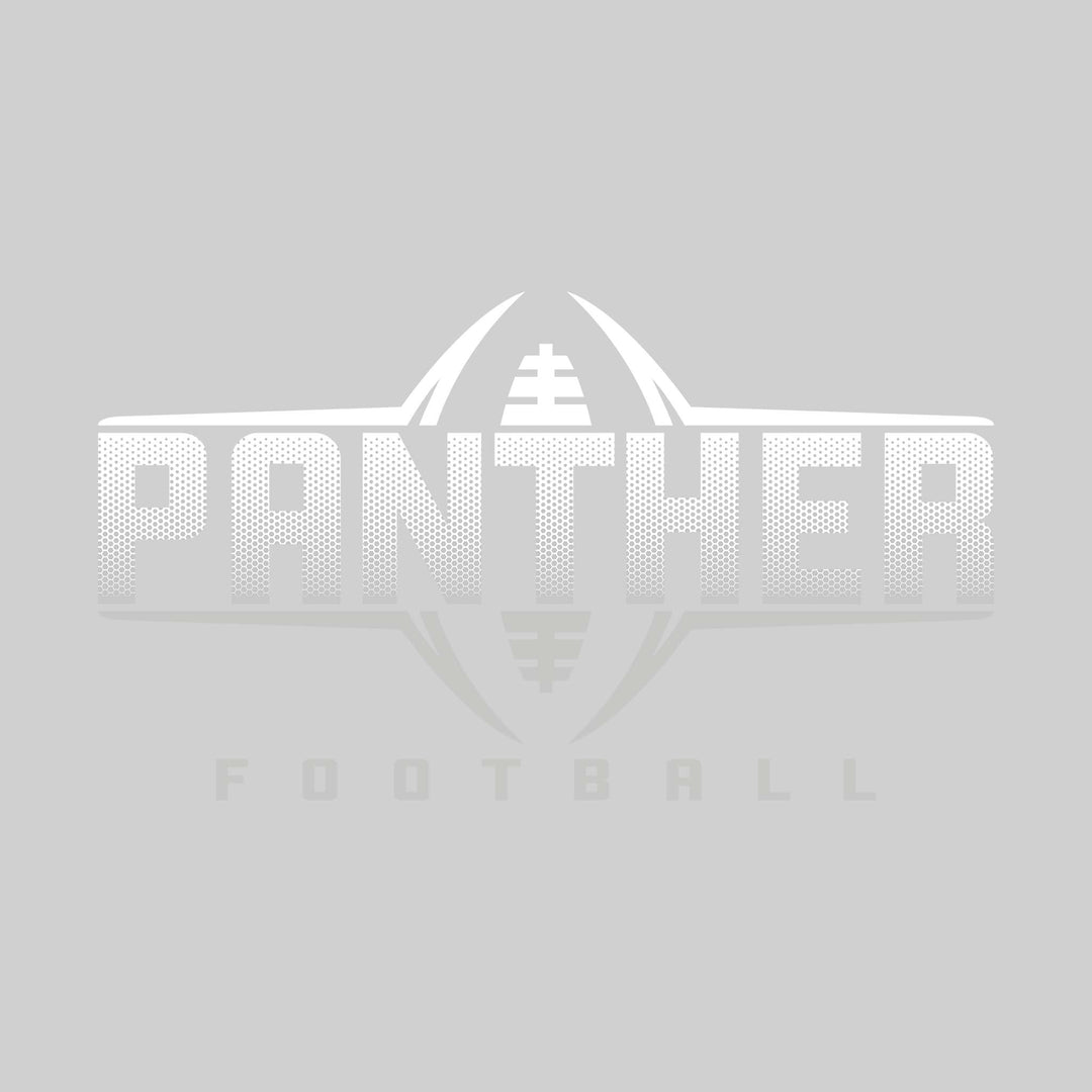 Nouvel Panthers - Football - Football Shape Bracketing Mascot Name with Hex Pattern