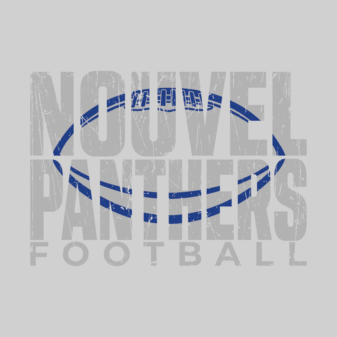 Nouvel Panthers - Football - Nouvel Panthers Football with Football Shape Inset