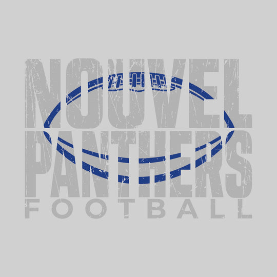 Nouvel Panthers - Football - Nouvel Panthers Football with Football Shape Inset