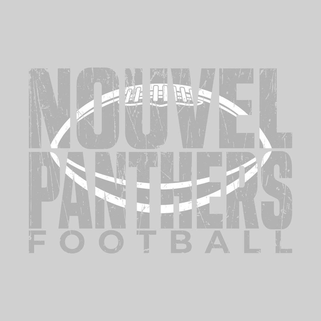 Nouvel Panthers - Football - Nouvel Panthers Football with Football Shape Inset