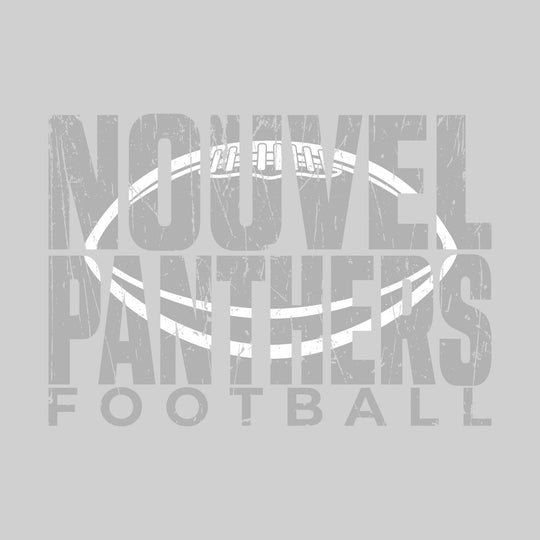 Nouvel Panthers - Football - Nouvel Panthers Football with Football Shape Inset