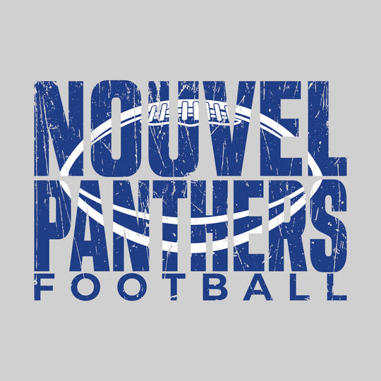 Nouvel Panthers - Football - Nouvel Panthers Football with Football Shape Inset