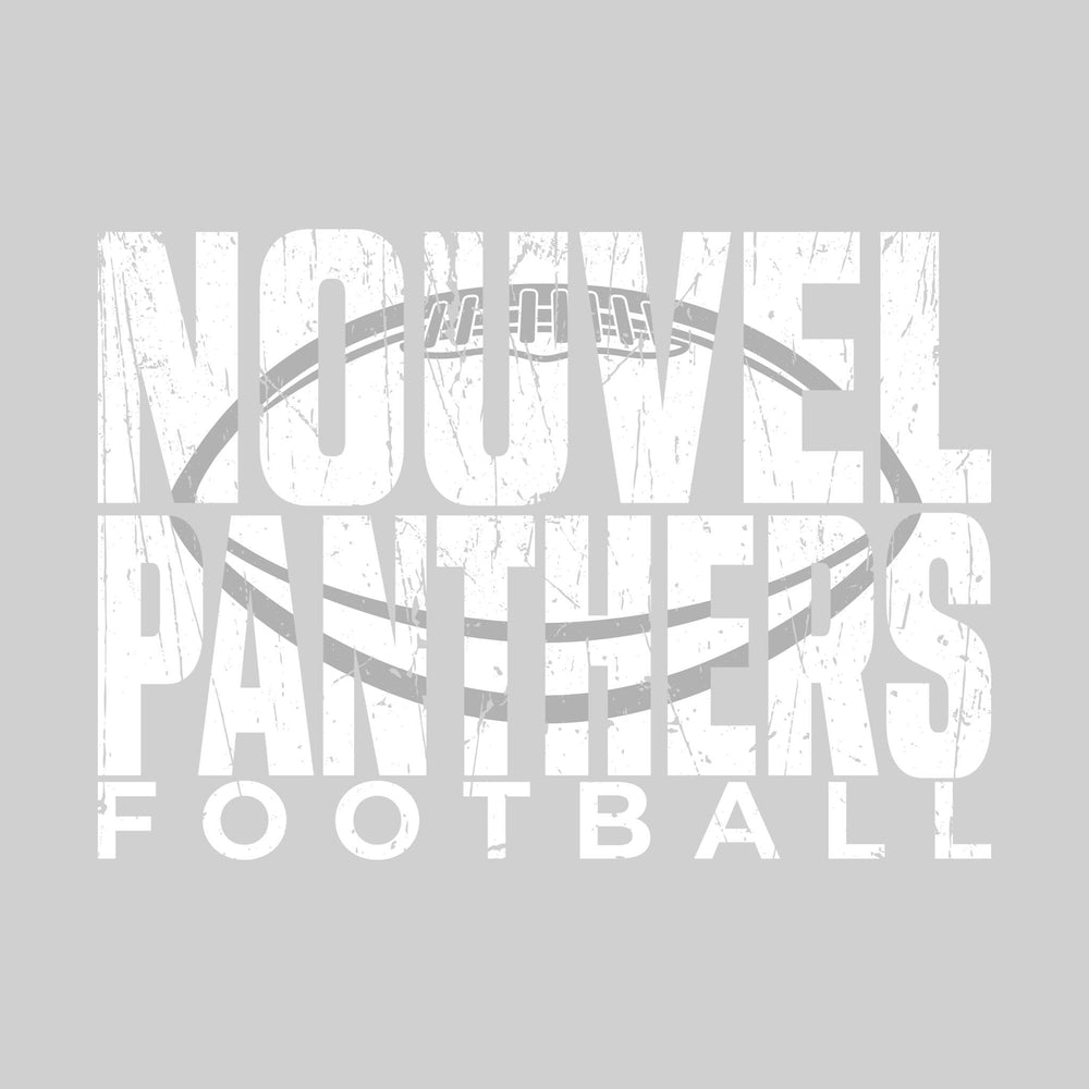Nouvel Panthers - Football - Nouvel Panthers Football with Football Shape Inset