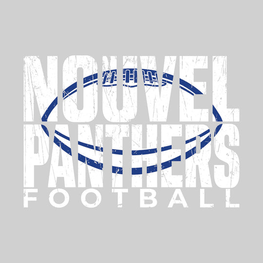 Nouvel Panthers - Football - Nouvel Panthers Football with Football Shape Inset