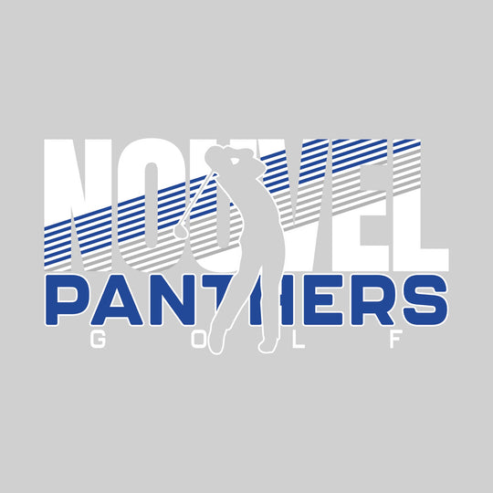 Nouvel Panthers - Golf - Male Golfer Cutout with Color Stripes