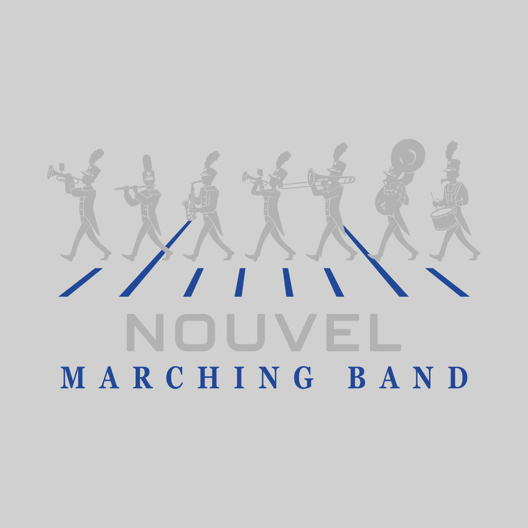 Nouvel Panthers - Marching Band - Marching Band Silhouettes with Yard Lines