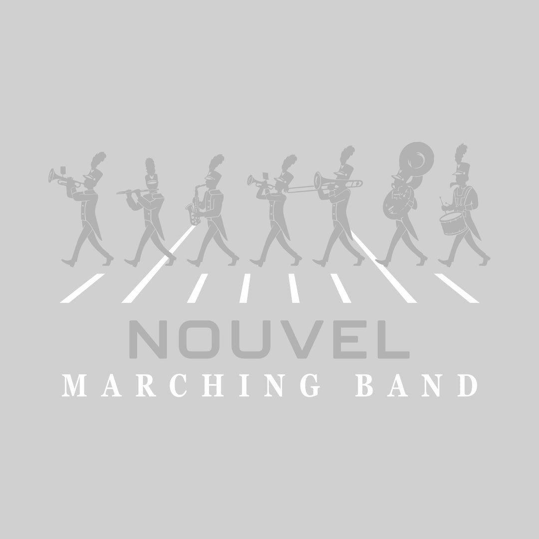 Nouvel Panthers - Marching Band - Marching Band Silhouettes with Yard Lines