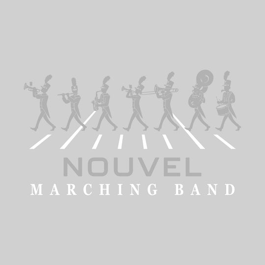 Nouvel Panthers - Marching Band - Marching Band Silhouettes with Yard Lines