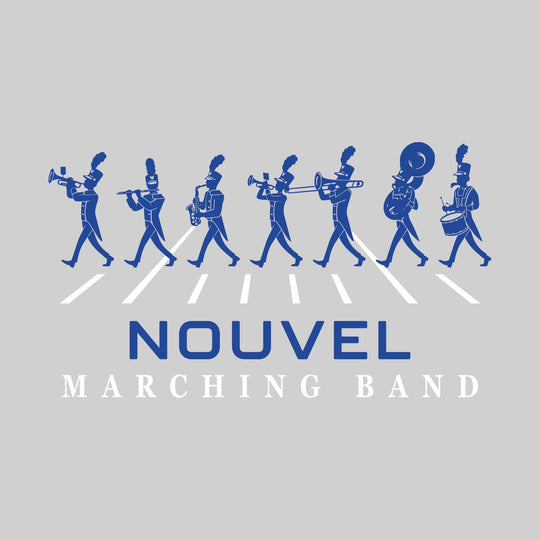 Nouvel Panthers - Marching Band - Marching Band Silhouettes with Yard Lines