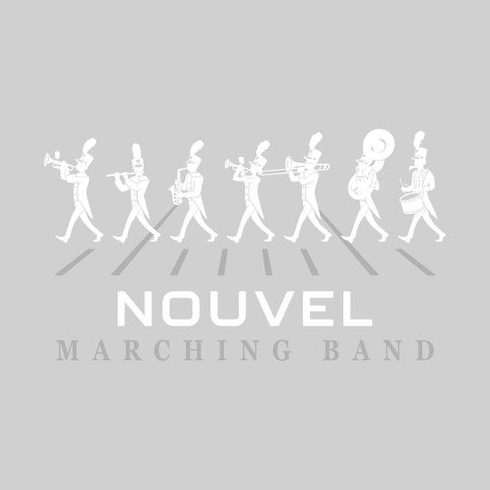 Nouvel Panthers - Marching Band - Marching Band Silhouettes with Yard Lines