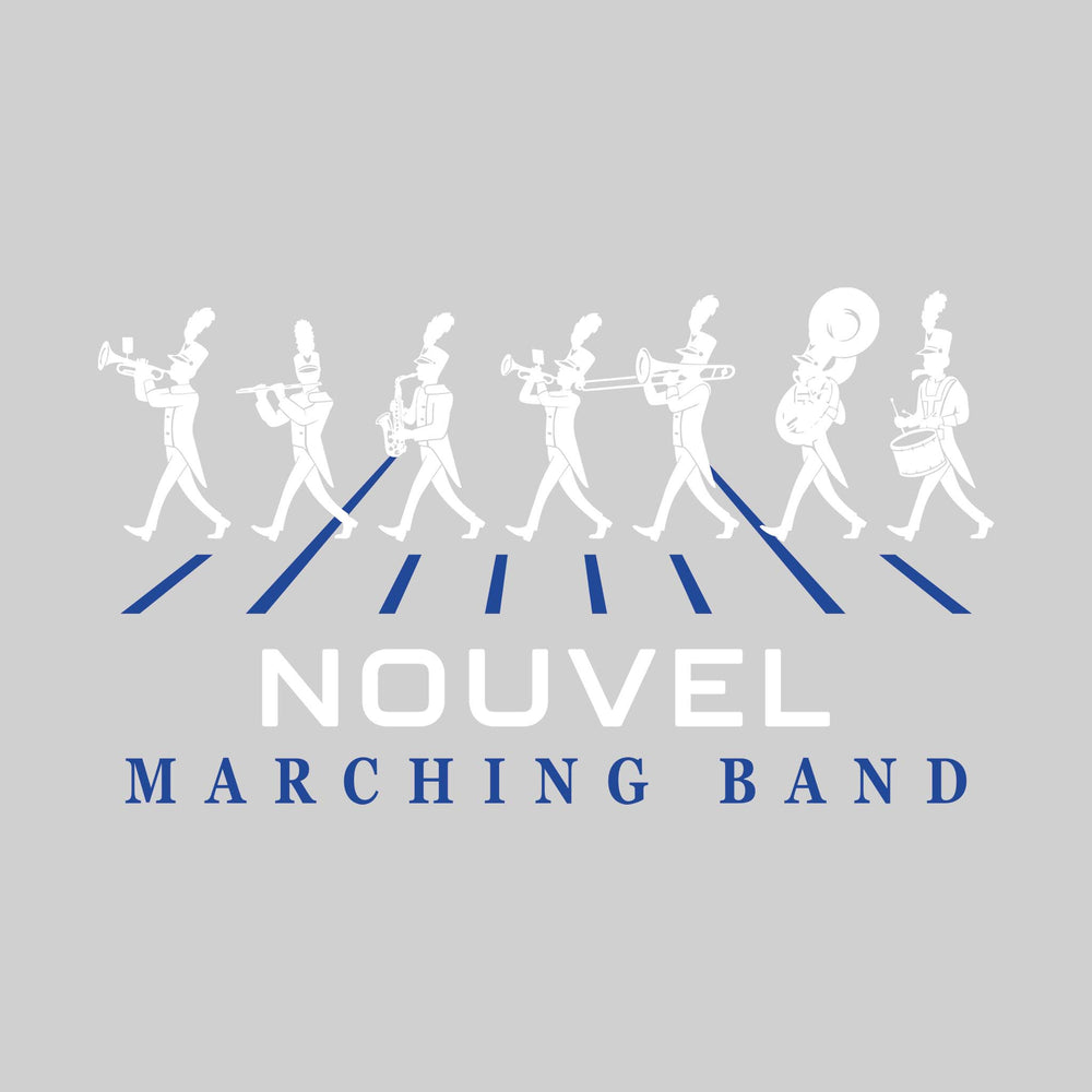Nouvel Panthers - Marching Band - Marching Band Silhouettes with Yard Lines