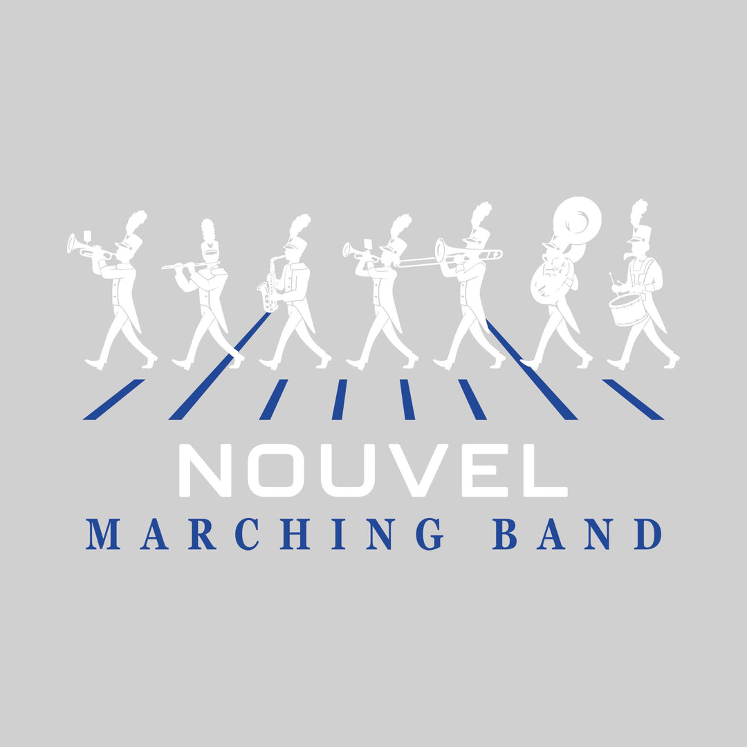 Nouvel Panthers - Marching Band - Marching Band Silhouettes with Yard Lines