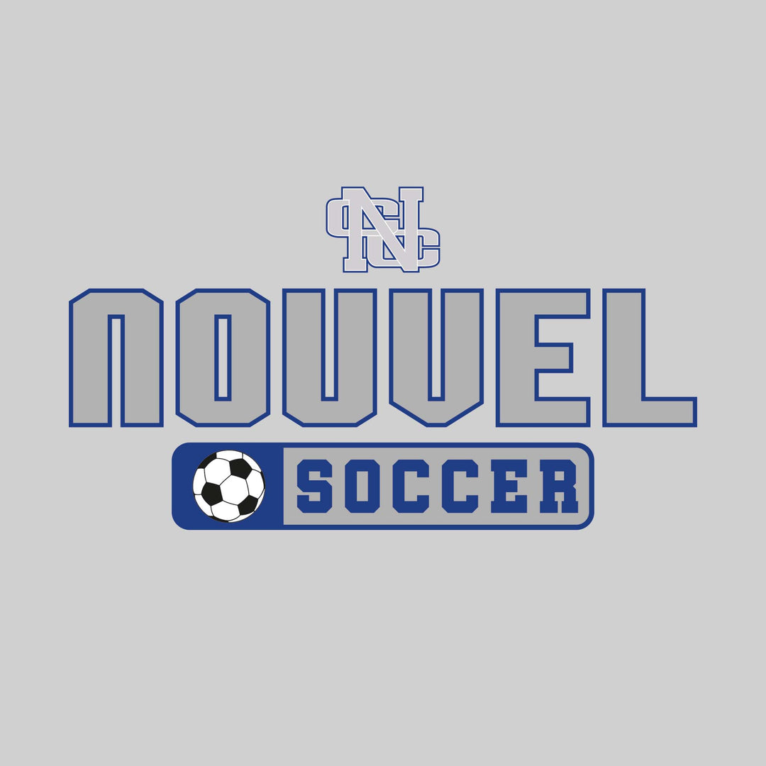 Nouvel Panthers - Soccer - Mascot with School Name Over Soccer