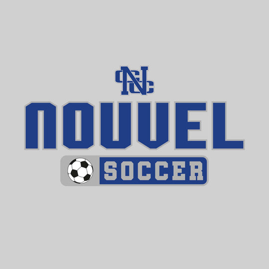 Nouvel Panthers - Soccer - Mascot with School Name Over Soccer